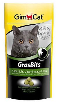 Gimcat Gras Bits Tablety s Mačacou Trávou 1×40 g