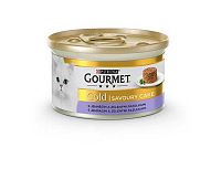Gourmet Konzerva Gold Sav Cake Jehňacie+Fazuľky 1×85 g