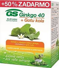 GS Ginkgo 40 + Gotu kola tbl 40+20 (60 ks)