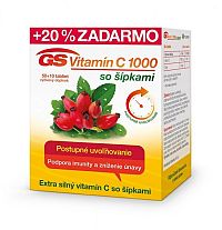 GS Vitamín C 1000 so šípkami 2016 tbl 50+10 (20 % ) (60 ks)