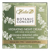 Helia_D Botanic Concept Hydratačný Nočný Krém 1×50 ml, nočný hydratačný krém na tvár