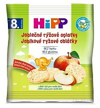 HiPP BIO OBLÁTKY Jablkové ryžové 1×30 g, jablkové ryžové oblátky