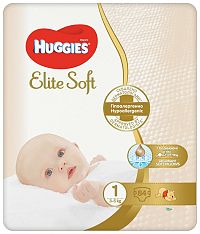 HUGGIES plienky Elite Soft 1 84 ks 1×1 ks