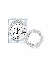invisibobble® SLIM Crystal Clear 1×3 ks, špirálové gumičky do vlasov