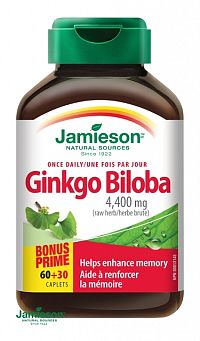 JAMIESON GINKGO BILOBA tbl 60+30 (90 ks)