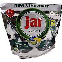 Jar Platinum All In One Kapsuly Do Umývačky Riadu Citrón, 20 Kapsúl 1×20ks, Kapsuly Do Umývačky Riadu