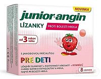 Junior angin lízanky jahoda 8ks