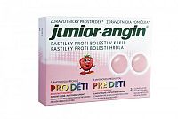 Junior-Angin pre deti Jahoda 24 pastiliek