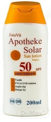 JutaVit Apotheke Solar Sun lotion 50 SPF 1x200 ml, opaľovacie mlieko