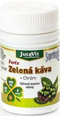 JutaVit Zelená káva Forte + Chróm 1×60 tbl