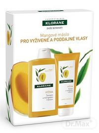 KLORANE SHAMPOOING AU BEURRE DE MANGUE s mangovým maslom (šampón 400 ml + balzam 200 ml ) 1x1 set