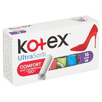 KOTEX tampóny Ultra Sorb Mini 16 ks 1×1 ks