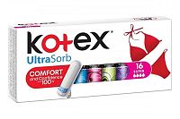 KOTEX tampóny Ultra Sorb Super 16 ks 1×1 ks