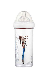 LE BIBERON FRANCAIS Dojčenská fľaša MAMAN BEBÉ, 360 ml, 6+m 1×360 ml, dojčenská fľaša 6+m