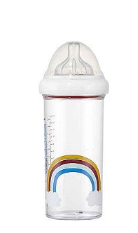 LE BIBERON FRANCAIS Dojčenská fľaša RAINBOW, 360 ml, 6+m 1×360 ml, dojčenská fľaša