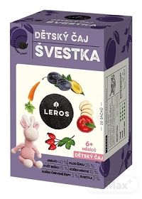 LEROS Detský čaj - slivka 20×2 g, čaj