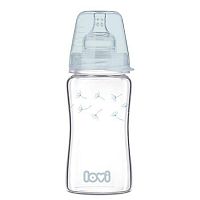 Lovi sklenená fľaša Botanic Blue 250 ml