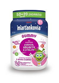 Marťankovia Gummy s bazou čiernou 50+20tbl.