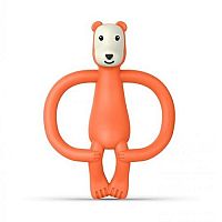 MATCHSTICK MONKEY Hryzátko a zubná kefka - medveď Bramble Bear Teether 1×1 ks, hryzátko pre deti