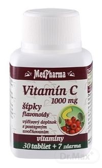 MedPharma VITAMÍN C 1000 MG so šípkami