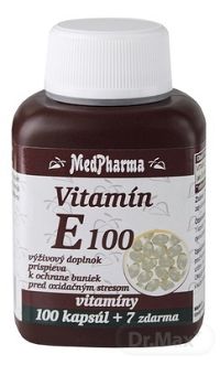 MedPharma VITAMÍN E 100 cps 100+7 (107 ks)