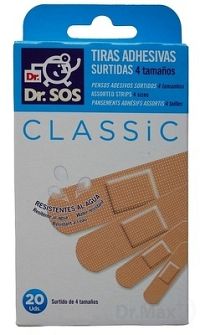Náplasti Dr. SOS Classic 1x20 ks, mix náplasti