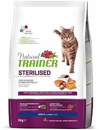 Natural Trainer Cat Steril Losos 1×1,5 kg, granule pre dospelé sterilizované mačky