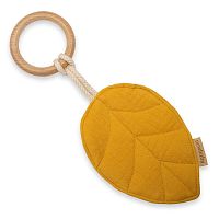 New Baby detské hryzátko Leaf Mustard