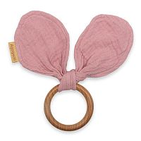 New Baby hryzátko pre deti ušká Ears pink
