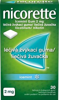 Nicorette Icemint Gum 2 mg 30 kusov