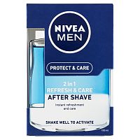 NIVEA Men Ošetrujúca voda po holení 2v1 Protect&Care 100 ml