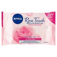 NIVEA Micelární obrúsky Rose 25 ks