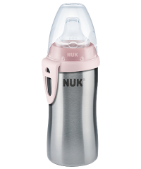 NUK antikorová flaša Active Cup 215 ml ružová 1×1 ks, antikorová fľaša pre deti