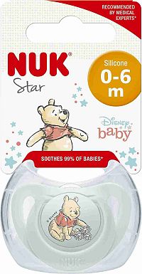 NUK Cumlík Star DISNEY Macko Pú 0-6m. box