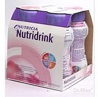 NUTRIDRINK jahodová príchuť 4x200 ml