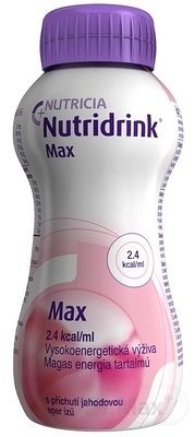 NUTRIDRINK MAX JAHODA 4X300ML 4×300 ml, nápoj