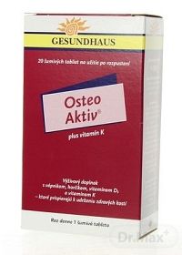 Osteo Aktiv plus vitamín K tbl eff 1x20 ks