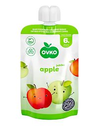 OVKO Detská výživa Jablko 1×120 g, ovocná kapsička