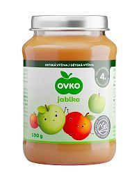 OVKO Detská výživa Jablko 1×190 g, ovocný príkrm