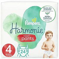 Pampers Harmonie Pants S4 9-15kg 1×24 ks, plienkové nohavičky