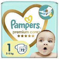 Pampers Premium Care 1 72 ks