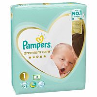 Pampers Premium Care 1 NEWBORN 2-5 kg 78 ks