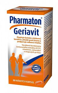 Pharmaton Geriavit mäkké kapsule, 1x30 ks