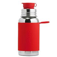 Pura nerezová fľaša so športovým uzáverom 550ml 1 ks, farba červená