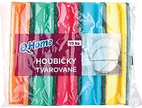 Q Home hubka tvarovaná 10ks 1×1 ks hubka