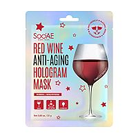 RED WINE ANTI-AGING HOLOGRAMOVÁ MASKA 1×1 ks