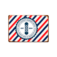 Reklamná tabuľka Gentlemen's Barber Shop BDS