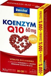 Revital KOENZÝM Q10 60 mg+VITAMÍN E+SELÉN FORTE cps 30+30 (100% ) (60 ks)
