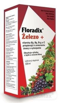 SALUS Floradix Železo + 1×500 ml, tekutá forma