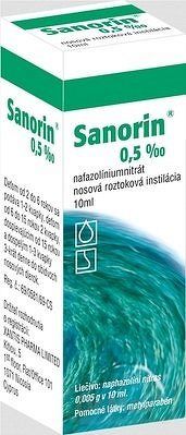 Sanorin 0,5 ‰ int nao (fľ.skl.hnedá) 1x10 ml